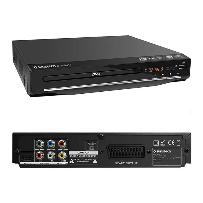 Sunstech Reproductor DVD DVPMH225BK Negro Sunstech Reproductor DVD DVPMH225BK Negro